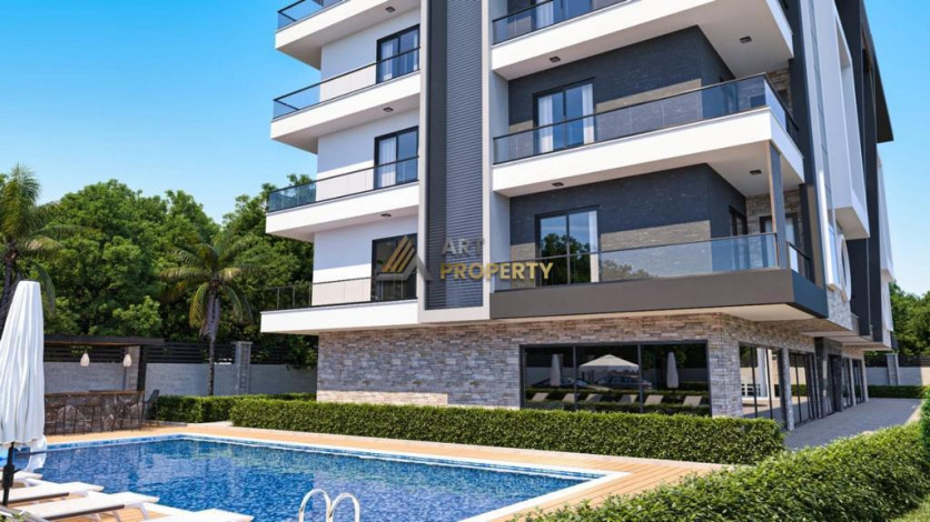 Квартира планировки 1+1, 52м2 в ЖК на стадии строительства, район Оба - Ракурс 11