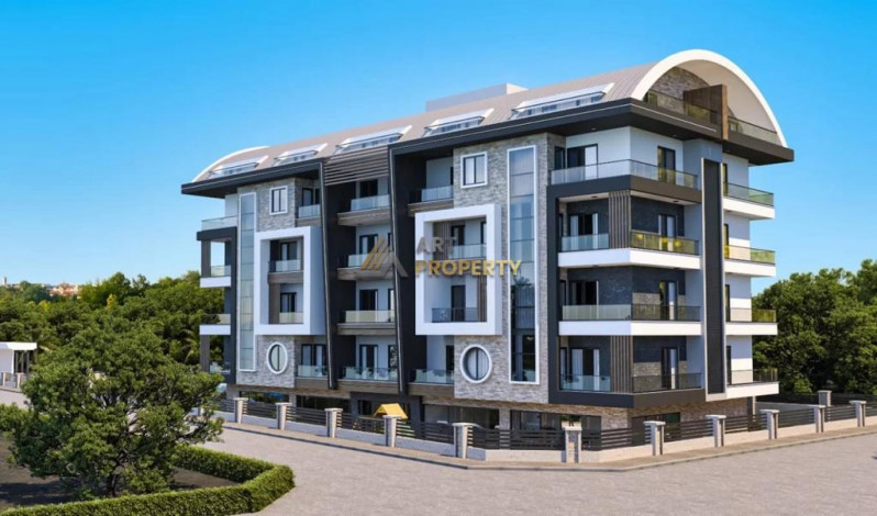 Квартира планировки 1+1, 52м2 в ЖК на стадии строительства, район Оба - Ракурс 15