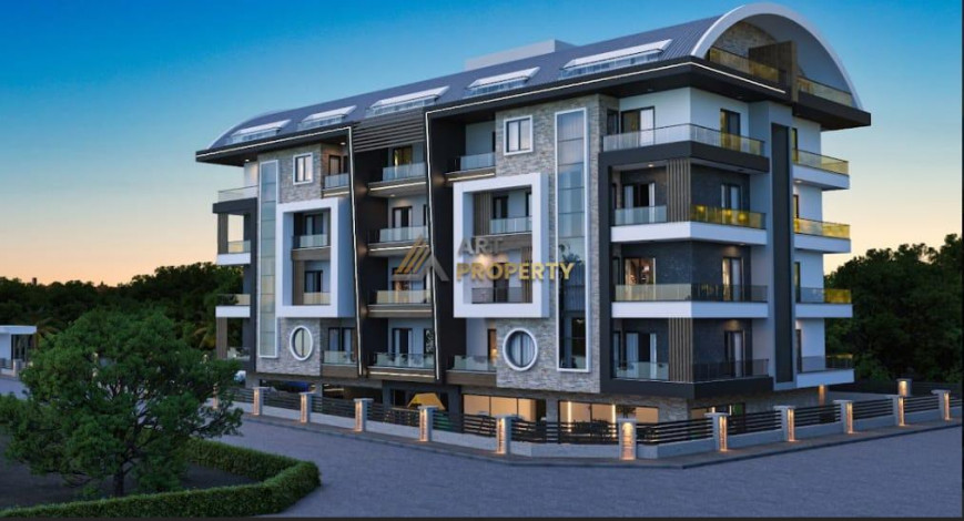 Квартира планировки 1+1, 52м2 в ЖК на стадии строительства, район Оба - Ракурс 19