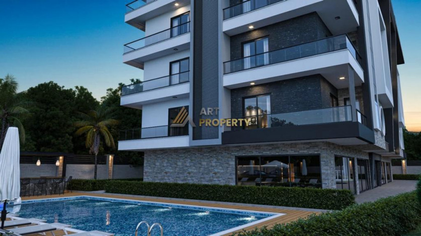 Квартира планировки 1+1, 52м2 в ЖК на стадии строительства, район Оба - Ракурс 20