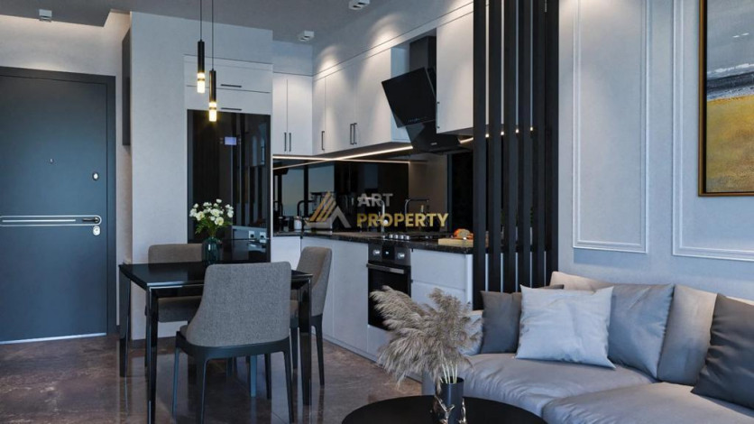 Квартира планировки 1+1, 52м2 в ЖК на стадии строительства, район Оба - Ракурс 21