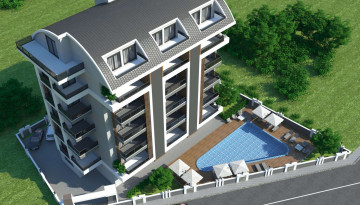 Инвестиционный проект с апартаментами 1+1 и 2+1 в районе Оба - Ракурс 1