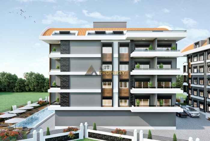 Новый инвестиционный проект с апартаменты 1+1 и 4+1 в районе Паяллар - Ракурс 9