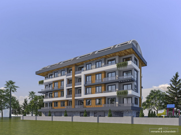 Новый жилой комплекс с апартаментами планировками 1+1 и 2+1, район Паяллар - Ракурс 0