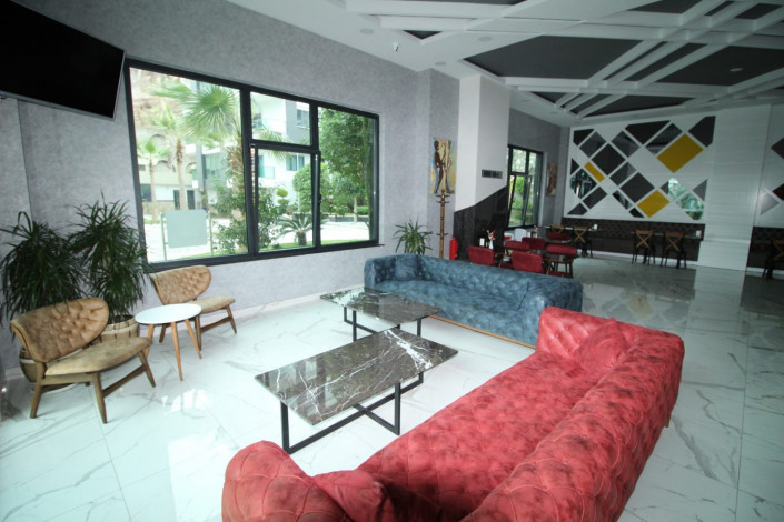 Двухкомнатная квартира с мебелью, в элитном комплексе, Каргыджак, Алания, 75 м2. - Ракурс 14