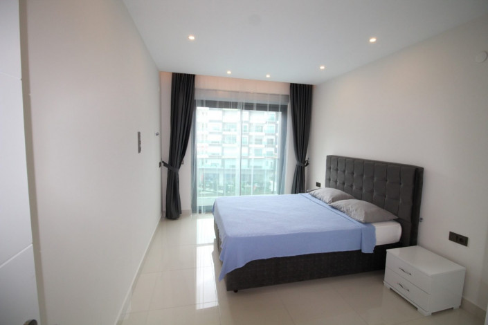 Двухкомнатная квартира с мебелью, в элитном комплексе, Каргыджак, Алания, 75 м2. - Ракурс 17