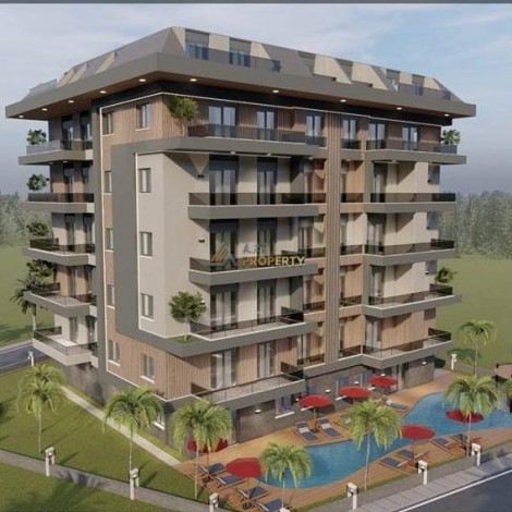 Две квартиры 2+1 с готовым ремонтом в комплексе в районе Джикджилли города Аланья, 105 м2 - Ракурс 5