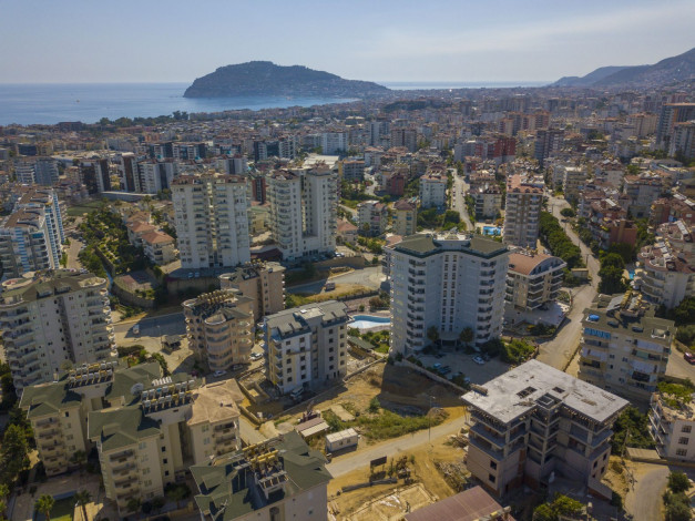 Две квартиры 2+1 с готовым ремонтом в комплексе в районе Джикджилли города Аланья, 105 м2 - Ракурс 10