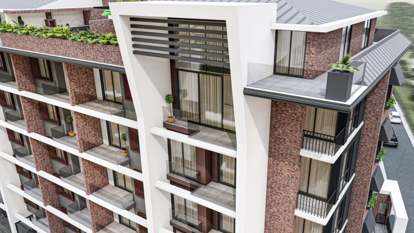 Квартира планировки 2+1, 78м2 в центре Алании - Ракурс 22