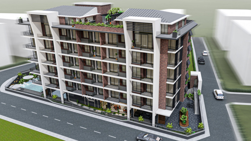 Квартира планировки 2+1, 78м2 в центре Алании - Ракурс 26