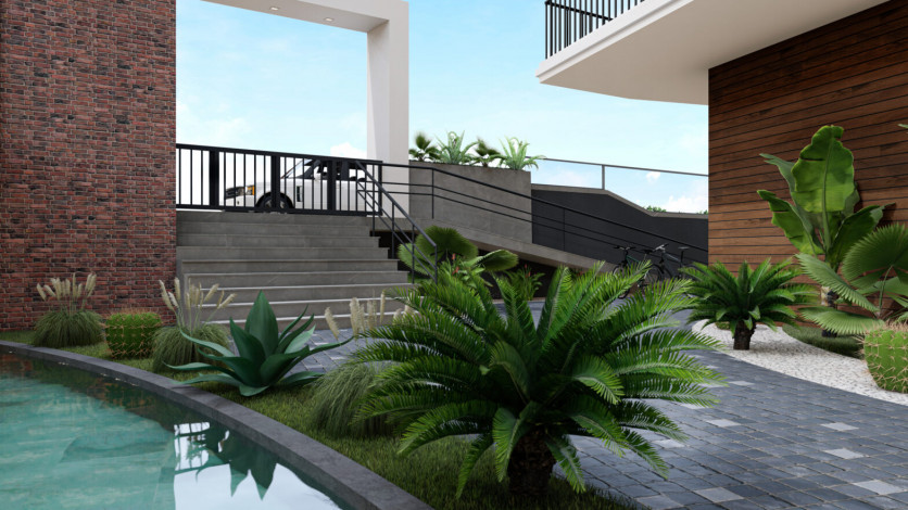 Квартира планировки 2+1, 78м2 в центре Алании - Ракурс 40