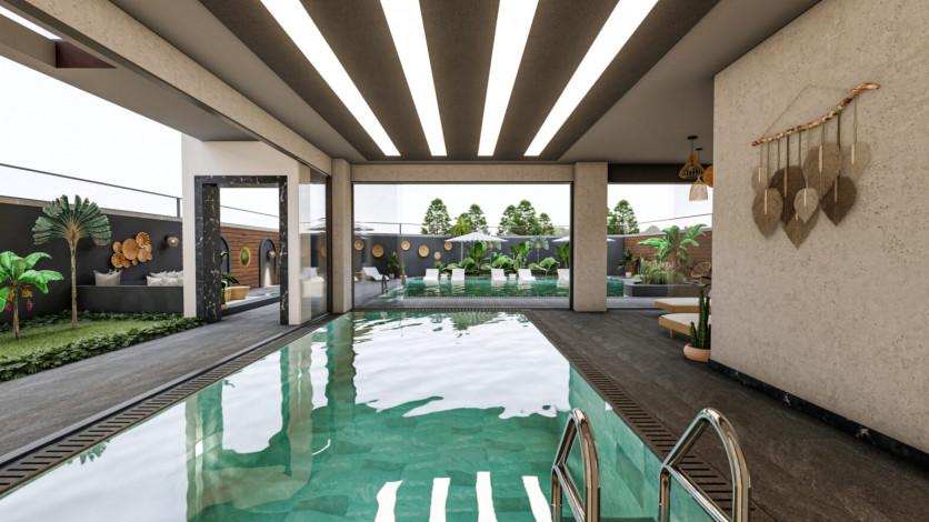 Квартира планировки 2+1, 78м2 в центре Алании - Ракурс 44