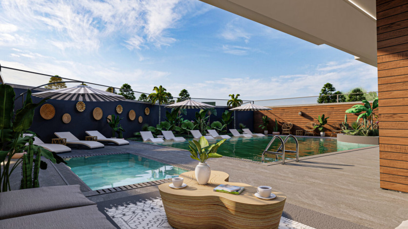 Квартира планировки 2+1, 78м2 в центре Алании - Ракурс 46