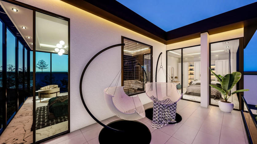 Просторная вилла на этапе строительства в районе Каргыджак, Алания, 412 м2. - Ракурс 4