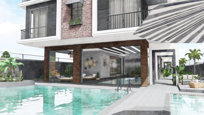 Квартира планировки 2+1, 78м2 в центре Алании - Ракурс 60