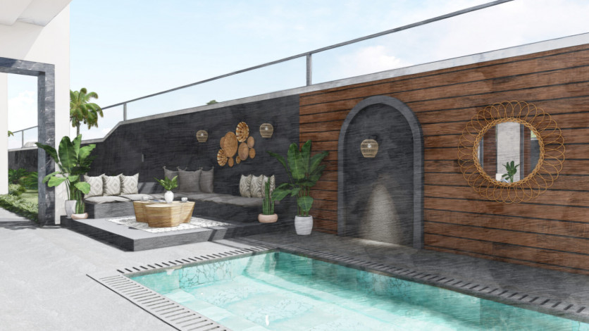 Квартира планировки 2+1, 78м2 в центре Алании - Ракурс 61