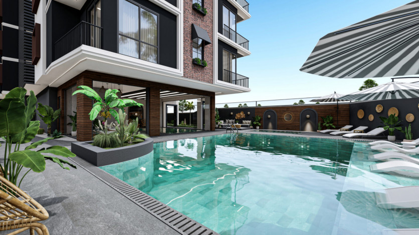 Квартира планировки 2+1, 78м2 в центре Алании - Ракурс 69