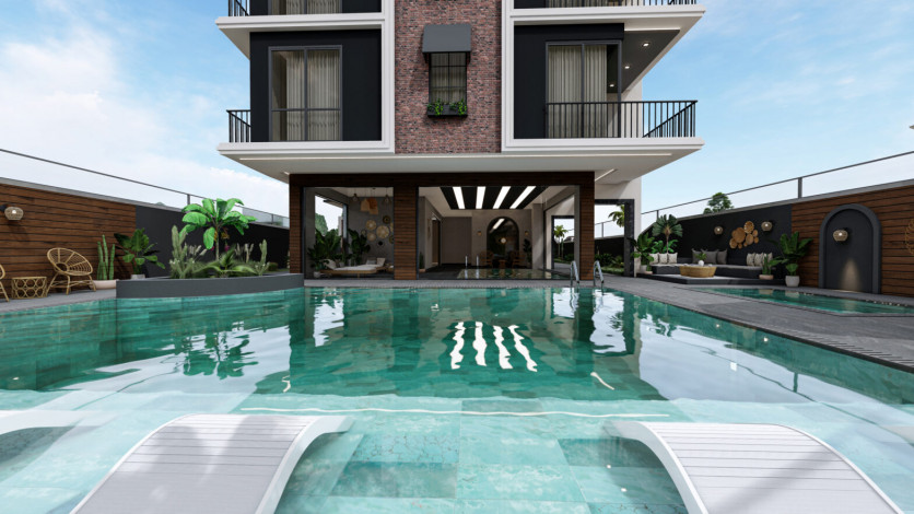 Квартира планировки 2+1, 78м2 в центре Алании - Ракурс 76