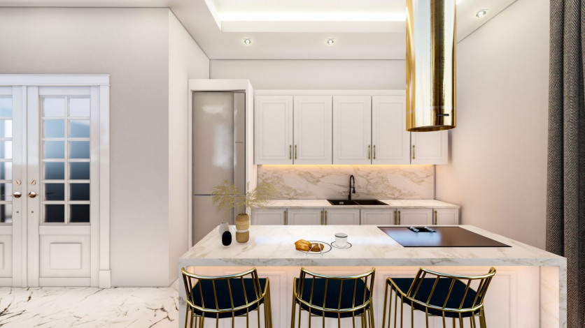 Просторная вилла на этапе строительства в районе Каргыджак, Алания, 412 м2. - Ракурс 9