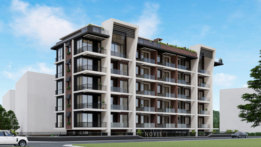 Апартаменты планировки 1+1, 48м2 в новом жилом комплексе, центр Алании - Ракурс 25