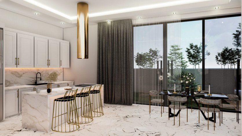 Просторная вилла на этапе строительства в районе Каргыджак, Алания, 412 м2. - Ракурс 10