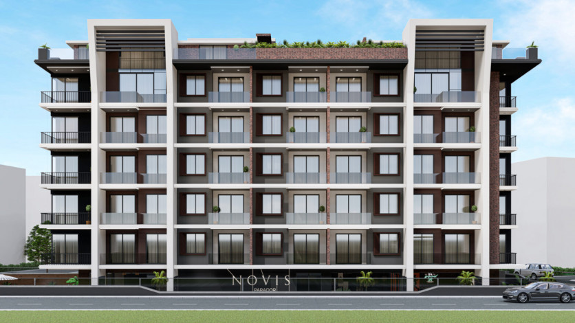 Апартаменты планировки 1+1, 48м2 в новом жилом комплексе, центр Алании - Ракурс 27