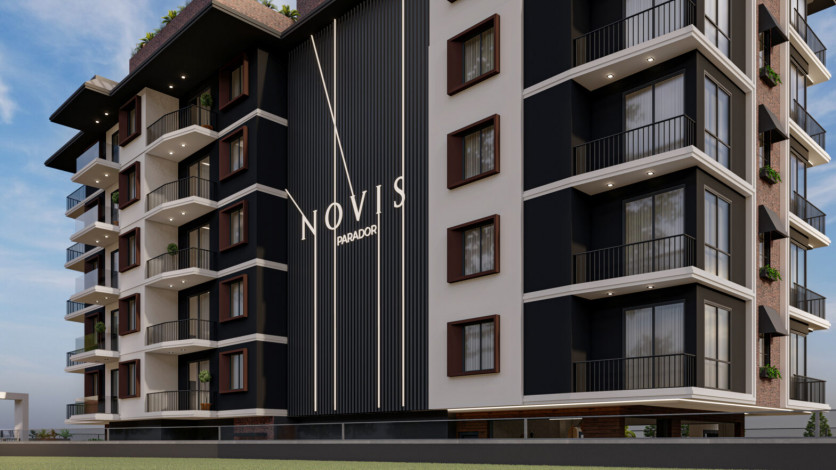 Апартаменты планировки 1+1, 48м2 в новом жилом комплексе, центр Алании - Ракурс 32