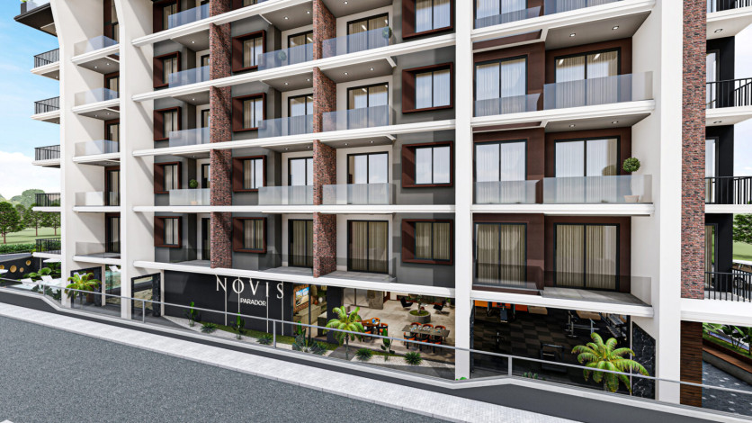 Апартаменты планировки 1+1, 48м2 в новом жилом комплексе, центр Алании - Ракурс 33