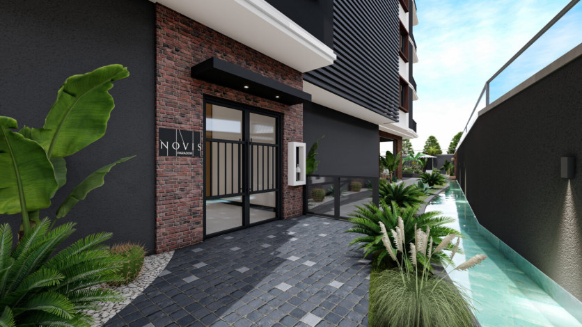 Апартаменты планировки 1+1, 48м2 в новом жилом комплексе, центр Алании - Ракурс 39