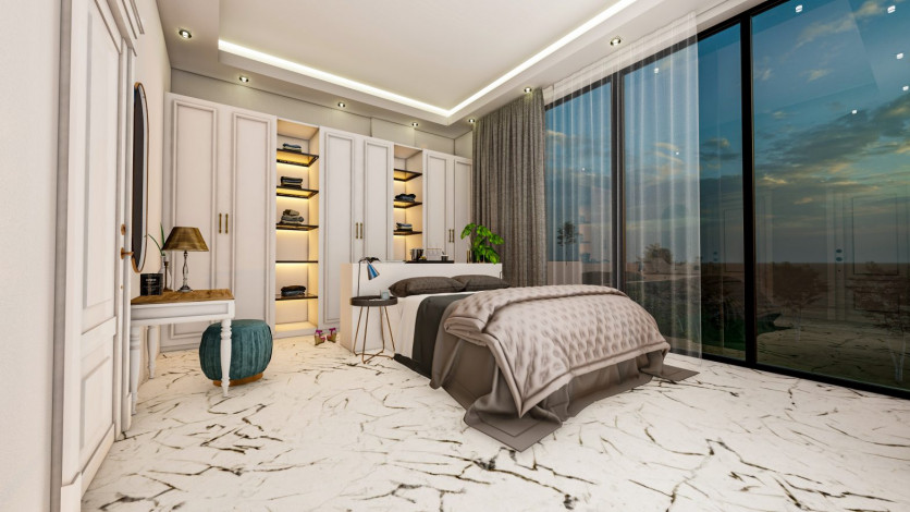 Просторная вилла на этапе строительства в районе Каргыджак, Алания, 412 м2. - Ракурс 14