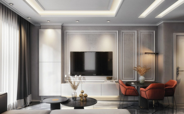 Квартира планировки 1+1, 51м2 в новом жилом комплексе, центр Алании - Ракурс 3