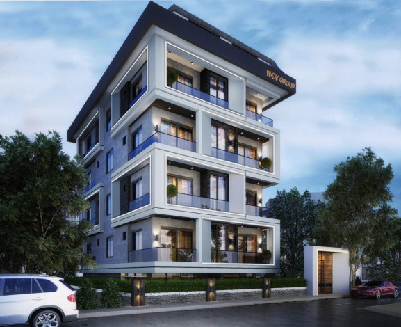 Квартира планировки 1+1, 51м2 в новом жилом комплексе, центр Алании - Ракурс 8