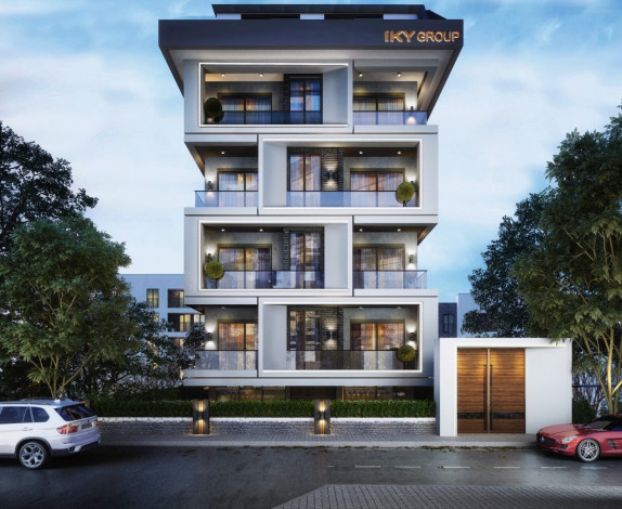 Квартира планировки 1+1, 51м2 в новом жилом комплексе, центр Алании - Ракурс 9