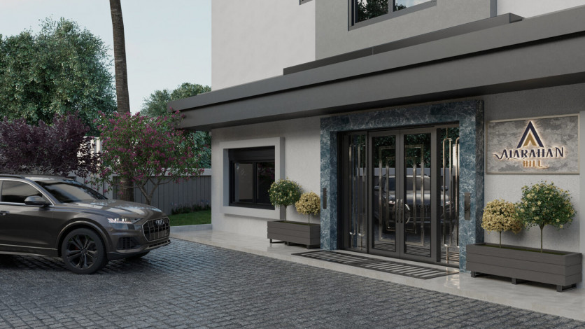 Новый проект с апартаментами планировки 1+1 и 2+1 в районе Оба - Ракурс 2