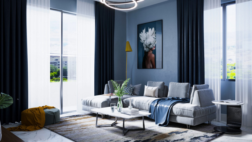 Новый проект с апартаментами планировки 1+1 и 2+1 в районе Оба - Ракурс 6