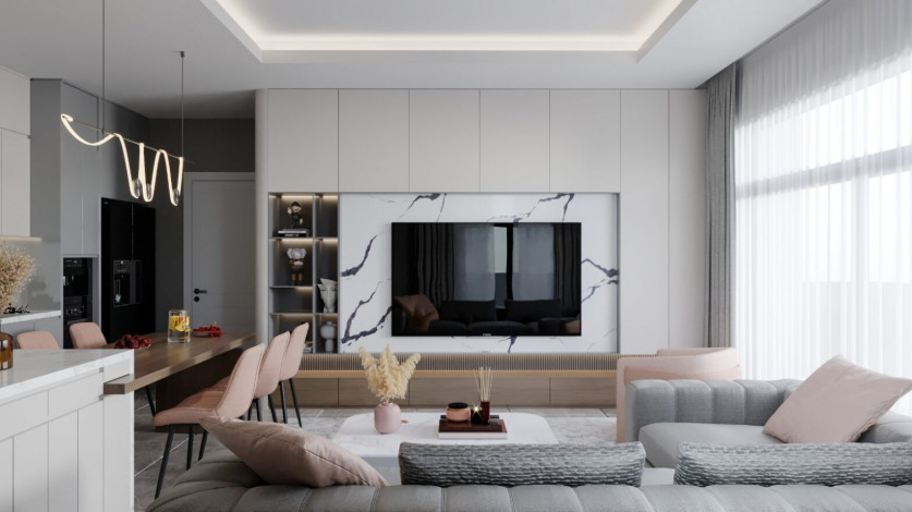 Инвестиционный проект с апартаментами 2+1 и 4+1 в районе Оба - Ракурс 11