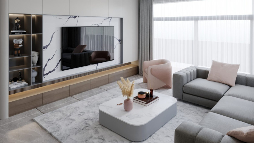 Инвестиционный проект с апартаментами 2+1 и 4+1 в районе Оба - Ракурс 12