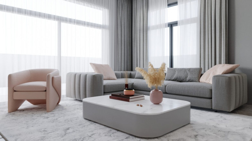 Инвестиционный проект с апартаментами 2+1 и 4+1 в районе Оба - Ракурс 13