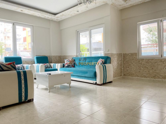 Недорогая трехкомнатная квартира в престижном районе Оба города Аланья, 100 м2 - Ракурс 6