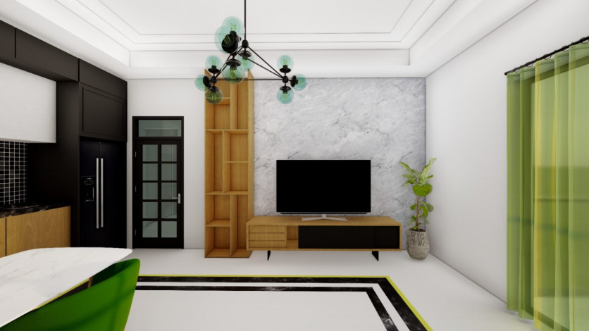 Апартаменты планировки 1+1, 53м2 в ЖК на стадии строительства, Махмутлар - Ракурс 5