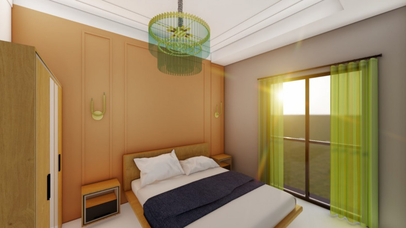 Апартаменты планировки 1+1, 53м2 в ЖК на стадии строительства, Махмутлар - Ракурс 7