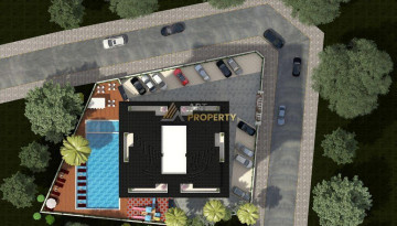 Апартаменты планировки 1+1, 53м2 в ЖК на стадии строительства, Махмутлар - Ракурс 13
