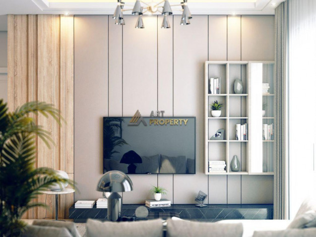 Апартаменты планировки 1+1, 58м2 в ЖК на стадии строительства, район Махмутлар - Ракурс 2