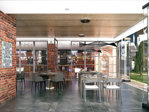 Апартаменты планировки 1+1, 58м2 в ЖК на стадии строительства, район Махмутлар - Ракурс 39