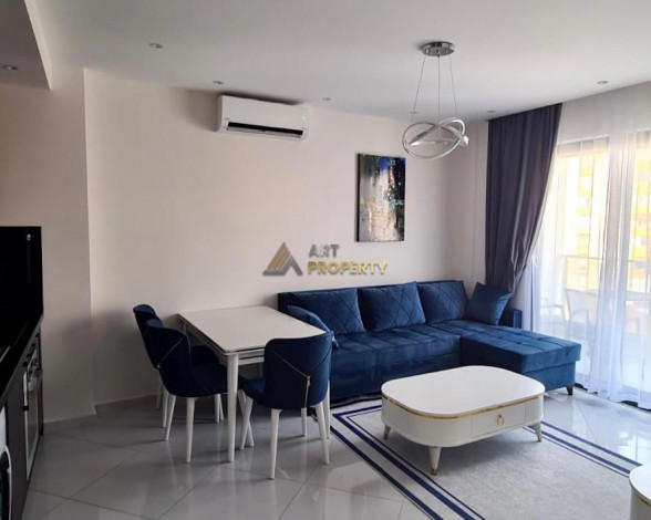 Меблированная квартира планировки 1+1, 55м2 в популярном ЖК, Махмутлар - Ракурс 14