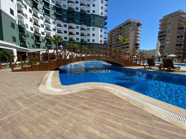 Меблированная квартира планировки 1+1, 55м2 в популярном ЖК, Махмутлар - Ракурс 20