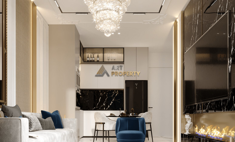 Апартаменты планировки 1+1, 53м2 в ЖК на стадии строительства, район Махмутлар - Ракурс 3