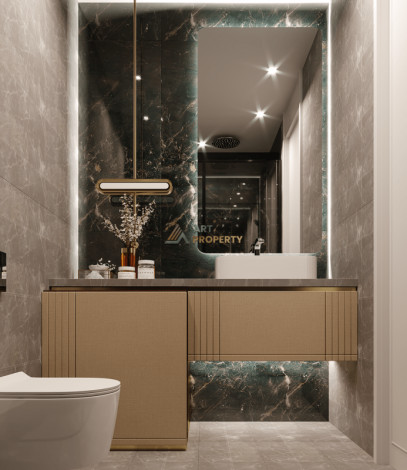 Апартаменты планировки 1+1, 53м2 в ЖК на стадии строительства, район Махмутлар - Ракурс 7