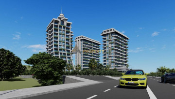 Апартаменты планировки 1+1, 53м2 в ЖК на стадии строительства, район Махмутлар - Ракурс 13