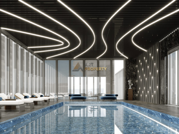 Апартаменты планировки 1+1, 53м2 в ЖК на стадии строительства, район Махмутлар - Ракурс 27